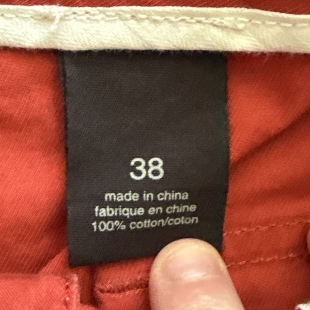 John Varvatos Men's 38 Everly Shorts Red 12" Inseam NWT - Picture 8 of 8